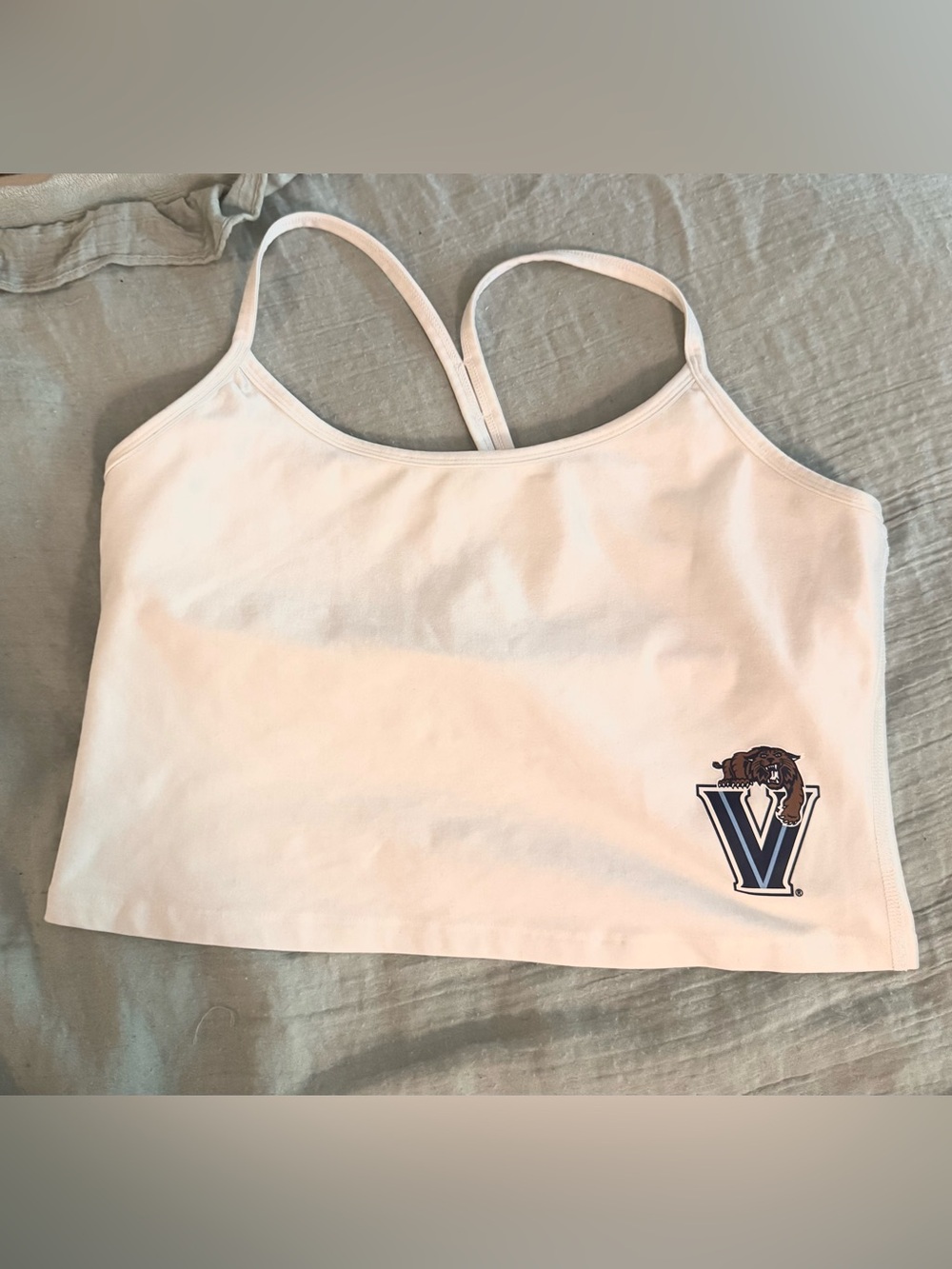 Beyond Yoga White Villanova Cropped Tank